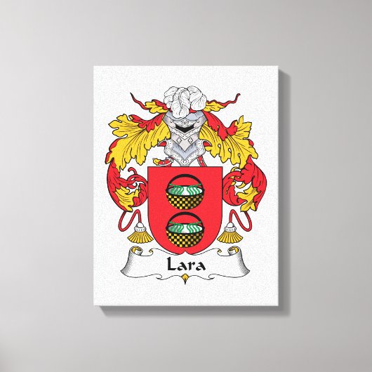 Lara Family Crest Canvas Afdruk (Voorkant)