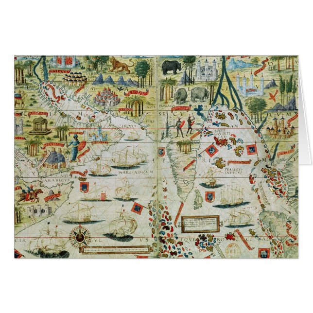 L'Arabie et l'Inde, du "atlas de Miller", c.1519 (Devant horizontal)