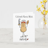 L'arachide célèbrent la carte de note de semaine (Fleur jaune)