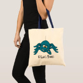 L'araignée bleue d'amusement badine le sac (Devant (produit))
