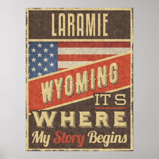 Laramie Wyoming Poster (Voorkant)