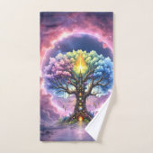 L'Arbre Céleste des Royaumes Éternels (Serviette à main)