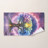 L'Arbre Céleste des Royaumes Éternels (Serviette à main)