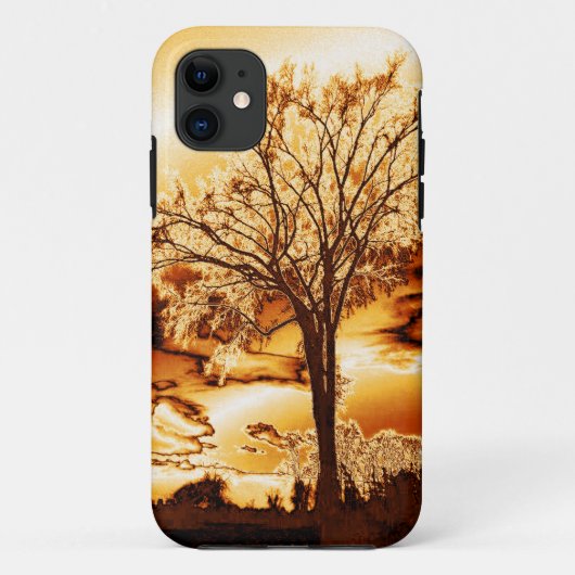 L'arbre dans Molten Gold iPhone 5 coque (Dos)