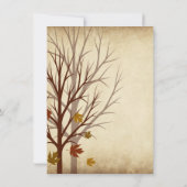 L'arbre de chute silhouette des invitations de (Dos)