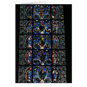 L'arbre de Jesse, fenêtre en ogive dans le facad