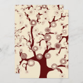 L'Arbre de la Faire-part de mariage (Devant / Derrière)