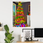 L'arbre de Noël | AI Art Poster (Bureau à domicile)