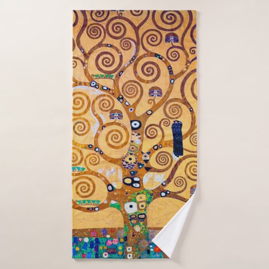 L'arbre de vie (détail), Klimt (Serviette de bain)
