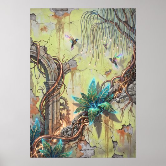 L'Arbre Fleuri de Lumière Art mural spirituel (Devant)