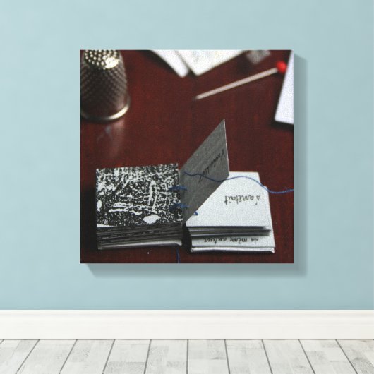 L'Arbre o Carré Tree Miniature Artist Book Canvas (Insitu (Houten vloer))