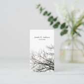 L'arbre silhouette le carte de visite créatif de (Debout devant)