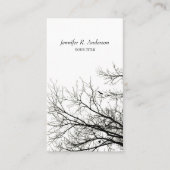 L'arbre silhouette le carte de visite créatif de (Devant)