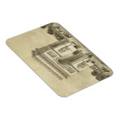 L'Arc de Triomphe, Parijs, gegraveerd door Auguste Magneet (Rechterzijde)