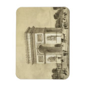 L'Arc de Triomphe, Parijs, gegraveerd door Auguste Magneet (Verticaal)