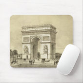 L'Arc de Triomphe, Parijs, gegraveerd door Auguste Muismat (Met muis)