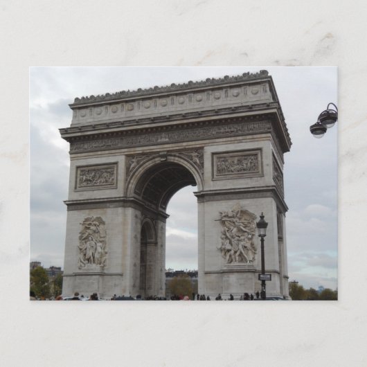 L'Arc De Triomphe Paris France Carte Postale (Devant)