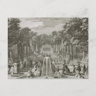 L'Arc de Triomphe, Versailles (graving) Briefkaart