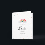 L'arc-en-ciel badine des cartes de Merci<br><div class="desc">Conception minimaliste espiègle d'arc-en-ciel inspirée en nichant les blocs constitutifs d'arc-en-ciel pour des enfants.</div>