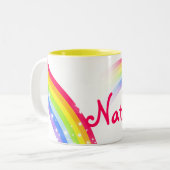 L'arc-en-ciel badine la tasse de nom de lettre 7 (Devant gauche)