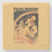 L'Arc-en-Ciel Ballet bij Folies-Bergere Stenen Onderzetter (Voorkant)