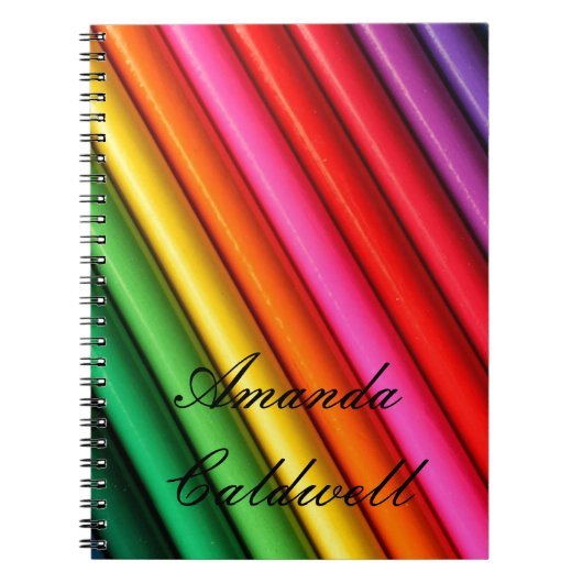 L'arc-en-ciel coloré crayonne le carnet (Devant)