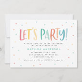 L'arc-en-ciel coloré laisse une invitation à la fê (Devant)