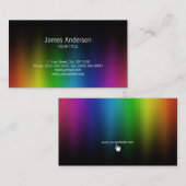 L'arc-en-ciel colore le carte de visite créatif (Devant / Derrière)