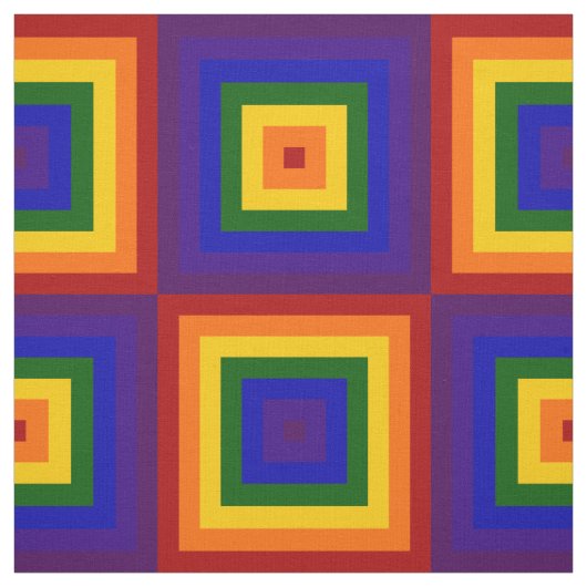 L'arc-en-ciel géométrique ajuste le tissu (Échantillon)