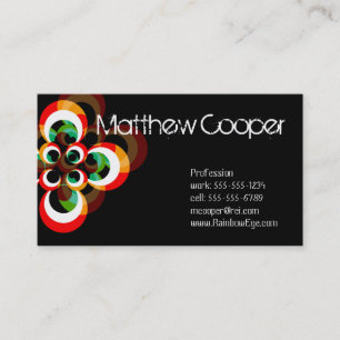 L'arc-en-ciel observe des cartes de visite