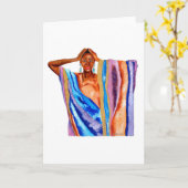 L'arc-en-ciel rêve la carte de voeux (Fleur jaune)