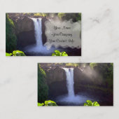 L'arc-en-ciel tombe modèle de carte de visite (Devant / Derrière)