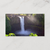 L'arc-en-ciel tombe modèle de carte de visite (Dos)
