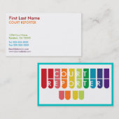 L'arc-en-ciel verrouille des cartes de visite de (Devant / Derrière)