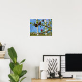 Larch bloesems poster (Thuiskantoor)