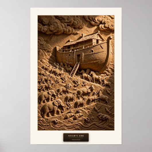 L'Arche de Noé — Affiche Sculpted Scripture (Devant)