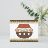 L'arche de Noé Carte de remerciements plate (Debout devant)