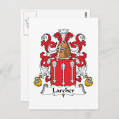Larcher Family Crest Briefkaart (Voorkant / Achterkant)