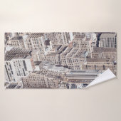 L'architecture diversifiée de New York, les couleu (Serviette de bain)