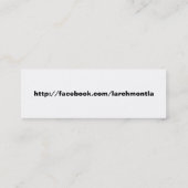 LarchmontLA.com op Facebook (roze) Mini Visitekaartje (Achterkant)