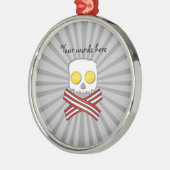 Lard et oeufs crâne et ornement d'os croisés (Gauche)