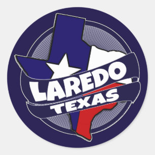 Laredo Texaanse vlag brak stickers
