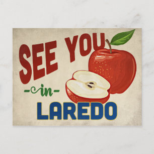 Laredo Texas Apple - Vintage Travel Briefkaart