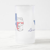 Laredo, Texas State Map avec étoile, Bottes, Mug C (Centre)