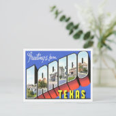 Laredo, Texas Vintage Big Letters Carte postale (Debout devant)