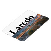 Laredo, TX Skyline met Laredo in de Sky Magnet Magneet (Linkerzijde)