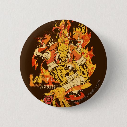 Larfleeze - Agent Sinaasappel 10 Ronde Button 5,7 Cm (Voorkant)