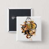 Larfleeze - Agent Sinaasappel 11 Vierkante Button 5,1 Cm (Voorkant /achterkant)