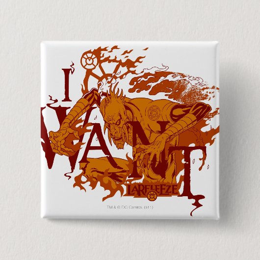 Larfleeze - Agent Sinaasappel 12 Vierkante Button 5,1 Cm (Voorkant)