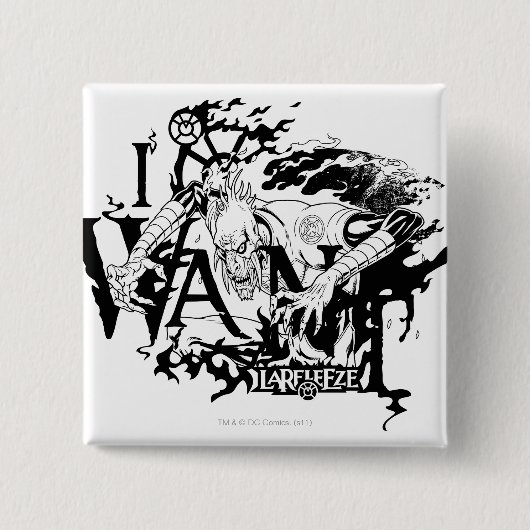 Larfleeze - Agent Sinaasappel 13 Vierkante Button 5,1 Cm (Voorkant)